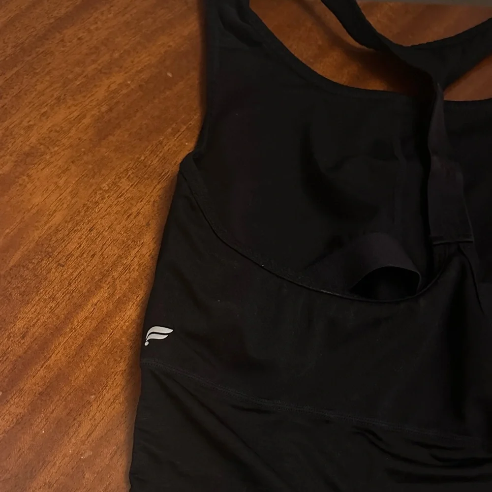 Fabletics Black Racerback Sports Tank - Picture 2 of 3